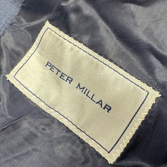 Peter Millar Men's Blue Two Button 100% Wool Blazer Size 44S New Without Tags - Picture 4 of 8